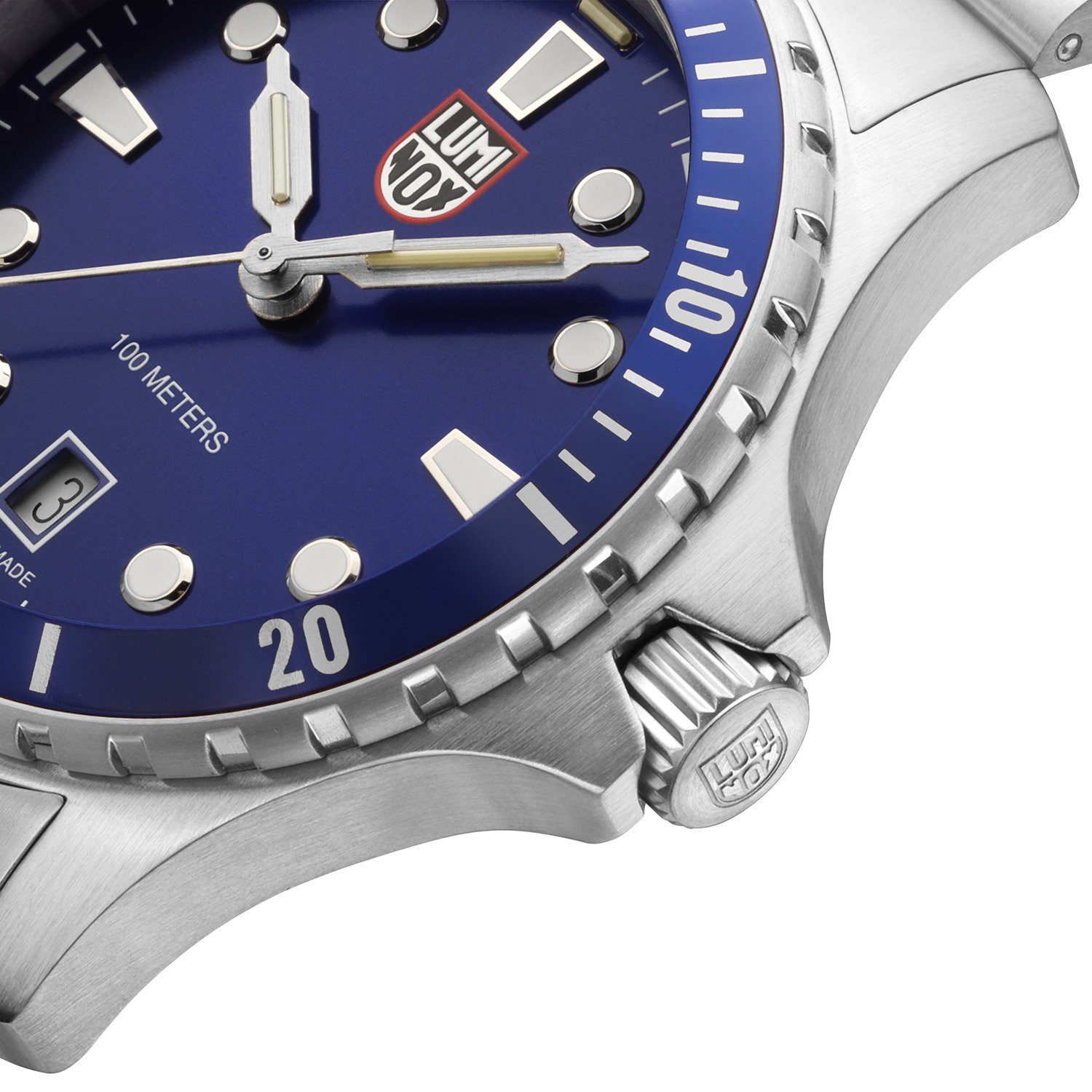 Luminox Quarzuhr Sport Timer Stahl/Blau