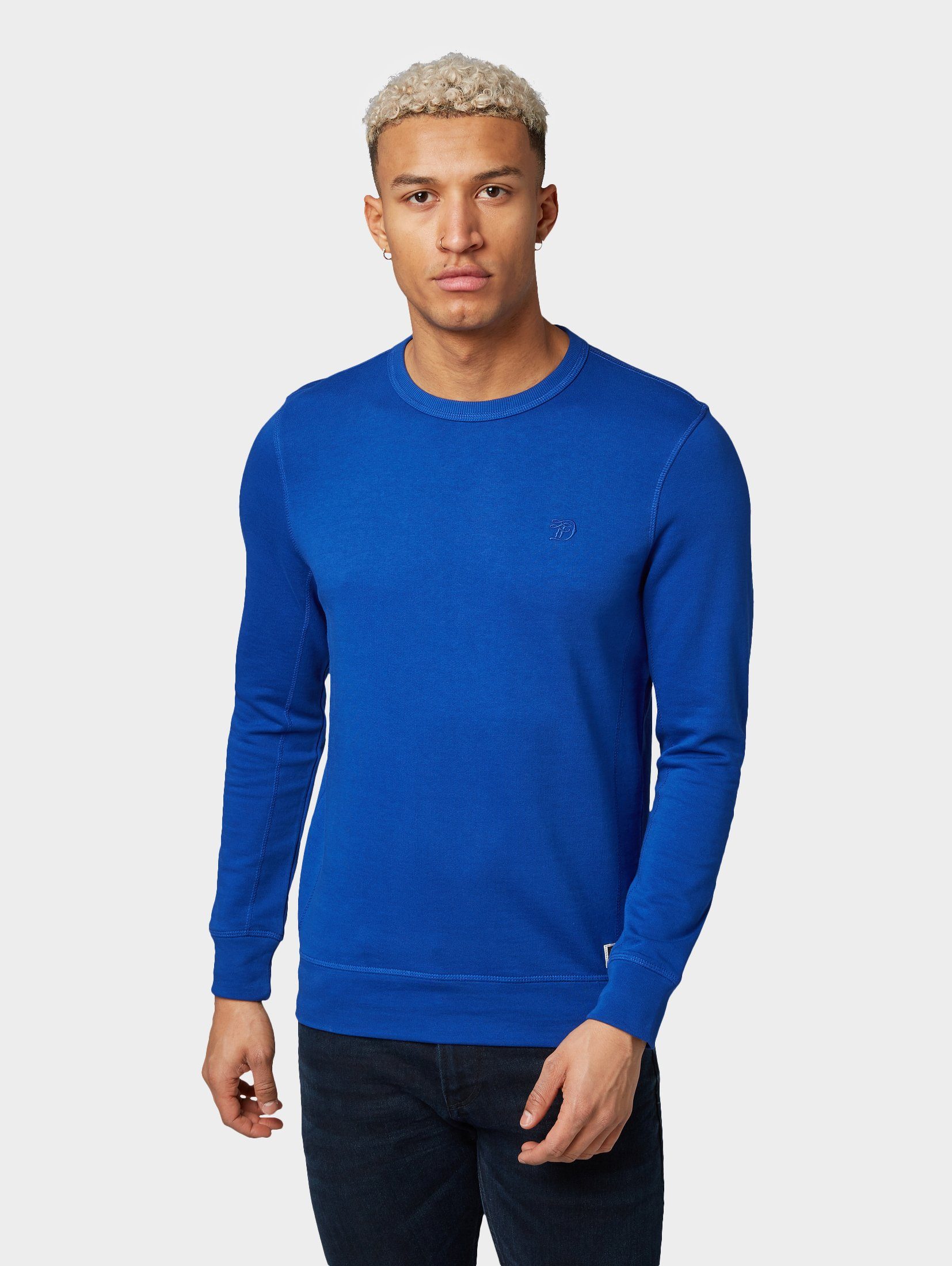 TOM TAILOR Denim Herren Sweatshirt - Langarm Basic Mit BE PART Nachhaltigkeit