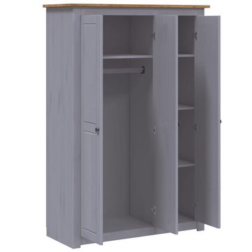 DOTMALL Kleiderschrank Garderobenschrank (BxHxT: 118×50×171,5 cm) aus Massivholz mit 3 Türen