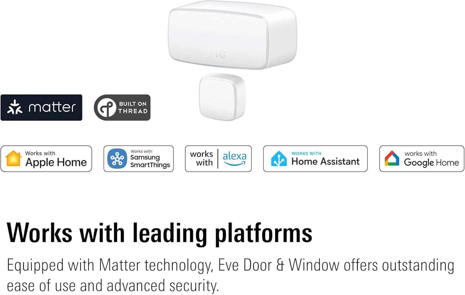 EVE Eve Door & Window - Smarter Kontaktsensor (Matter) Smarter Kontaktsensor, Matter (Thread) – Bild 4 von 5