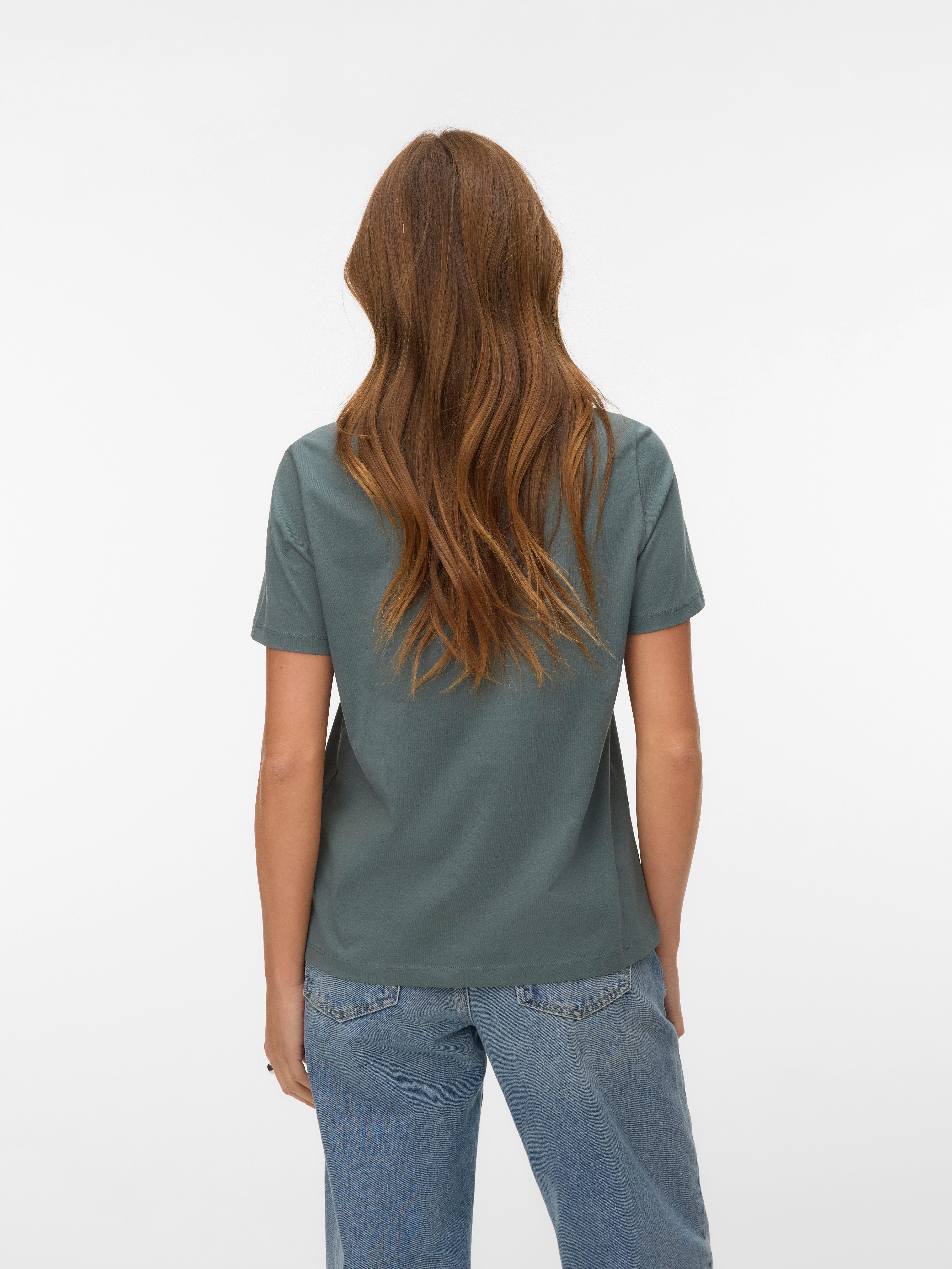 Vero Moda T-Shirt VMPAULINA SS T-SHIRT 2-PACK JRS (Packung, 2-tlg) Baumwolle, regular fit