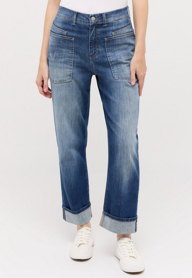 ANGELS Relax-fit-Jeans LIBERTA TURN UP Relaxed fit, aus Baumwollmischung, mit großen Vordertaschen