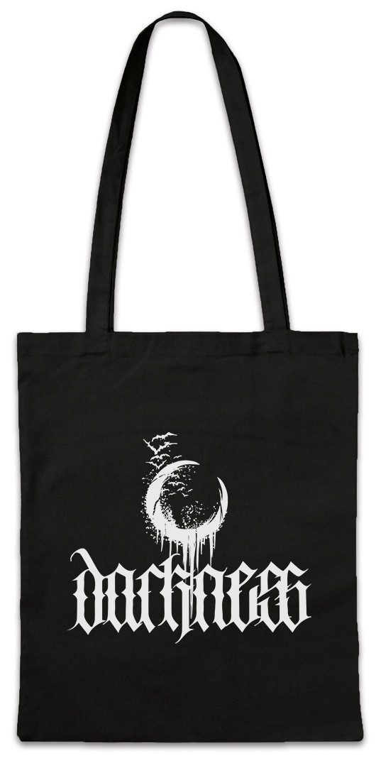 Beuteltasche Darkness Stofftasche Eternal Black Gothic Blackmetal Metal Batcave Bat