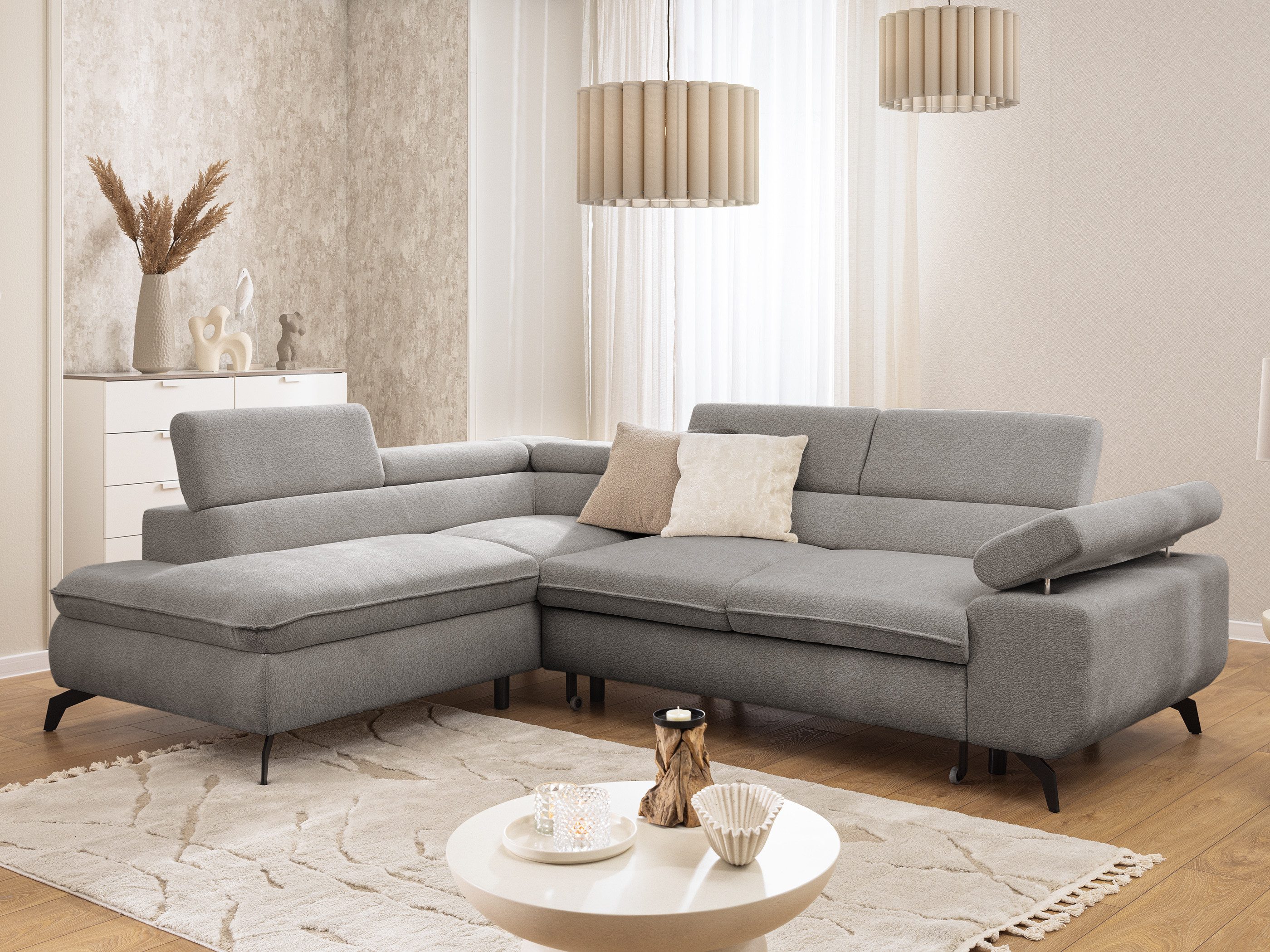 S-Style Möbel Ecksofa Bonnie mit Schlaffunktion günstig online kaufen