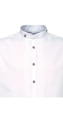 OS-Trachten Trachtenhemd Trachtenhemd Langarm Ole in Weiß von OS-Trachten
