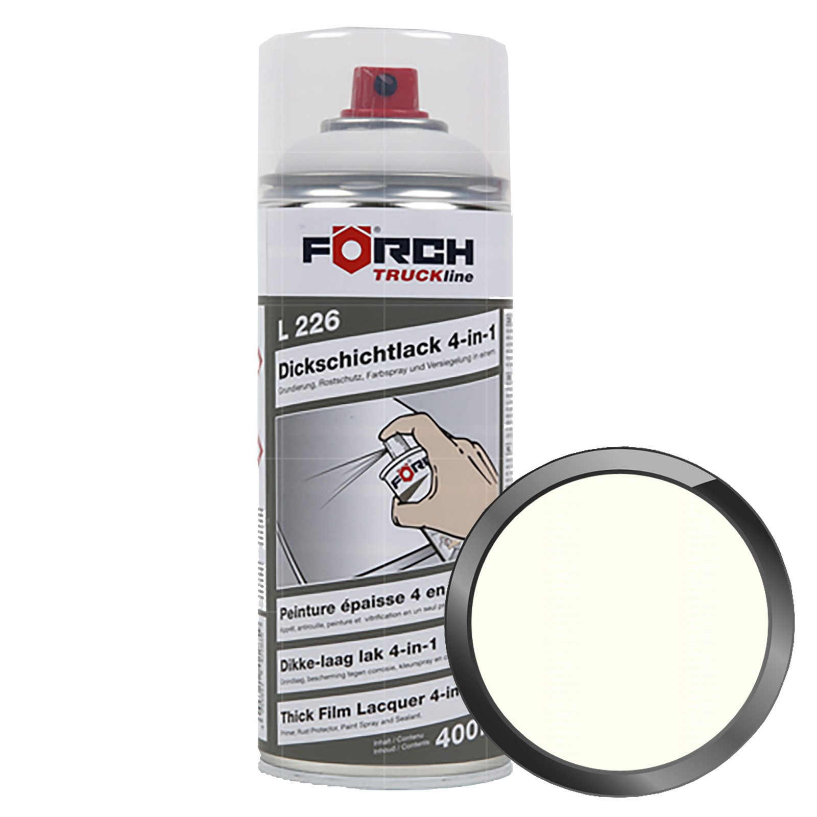 FÖRCH Rostschutzgrundierung L226 Truckline Dickschichtlack 4-in-1 - 0.4 Ltr