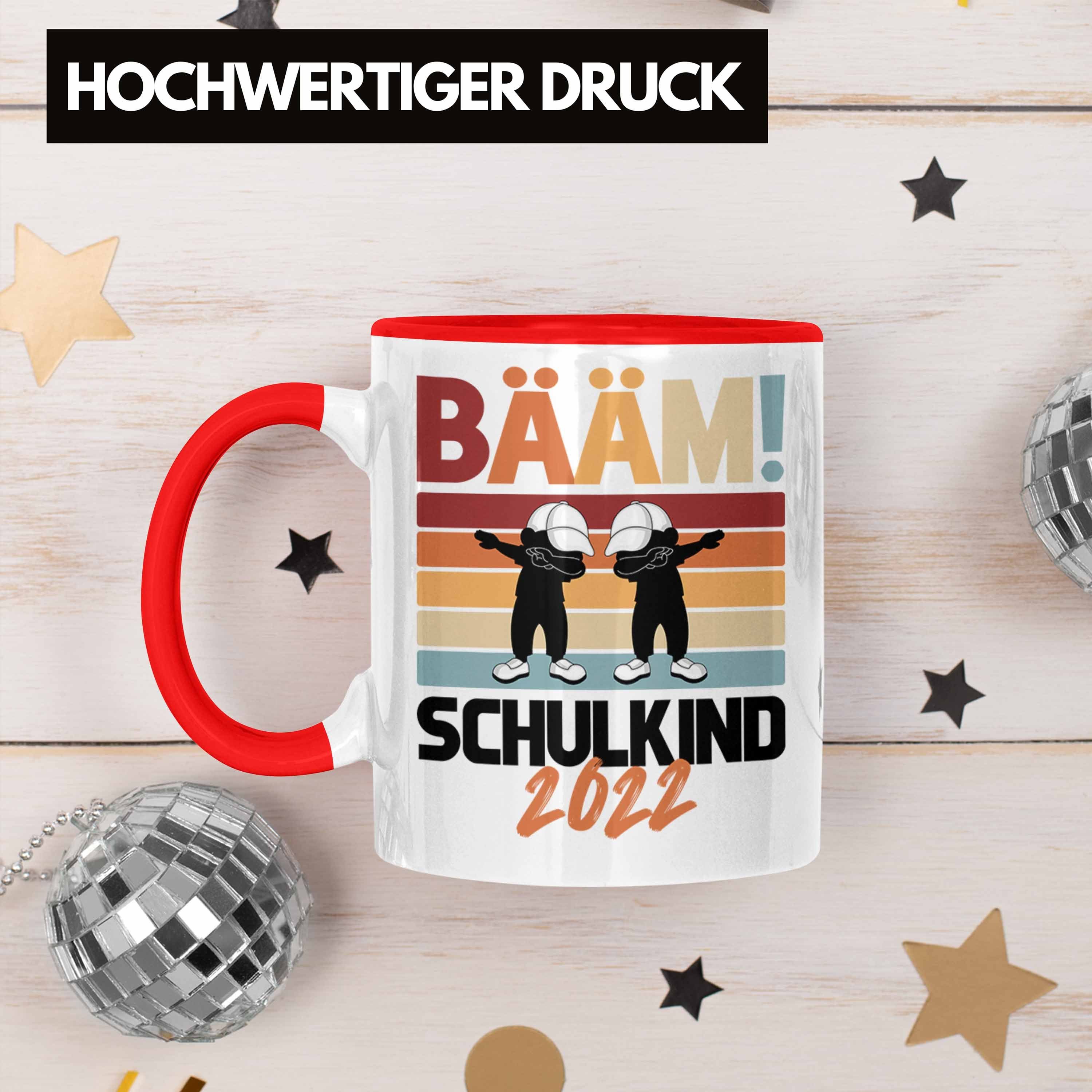 1. für Rot Tasse Junge Schulanfang Füllung Schulkind Einschulung Trendation Schultüte Schulstart Tasse Geschenk Jungs Schuleinführung Schultag Trendation - Geschenkidee