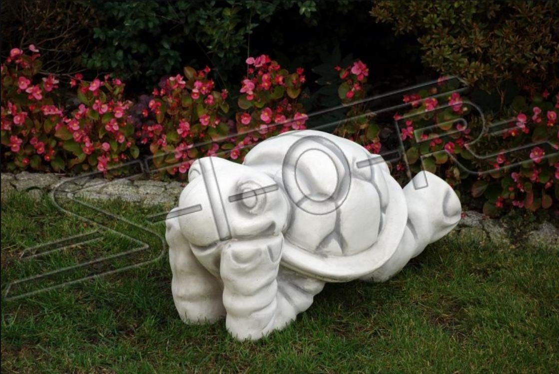 Skulptur Skulptur Garten JVmoebel Terrasse Stein Dekoration Figur Figuren Statue Deko Schildkröte