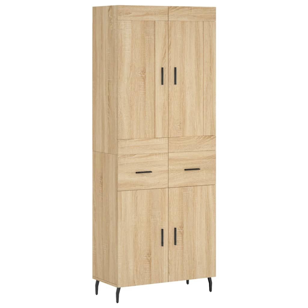 vidaXL Highboard Highboard Sonoma-Eiche 69,5x34x180 cm günstig online kaufen