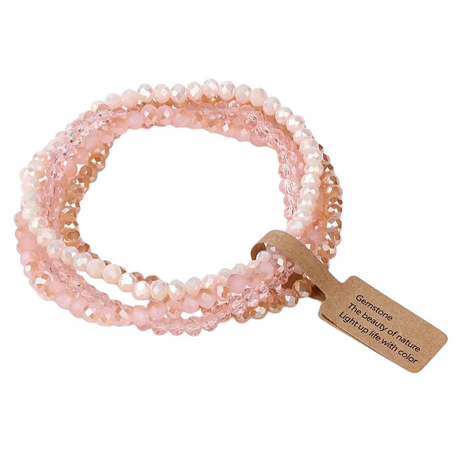 KARMA Armband Set Damenarmband Glasperlen 4er Set Rosé, Bunt, Blau, Türkis günstig online kaufen