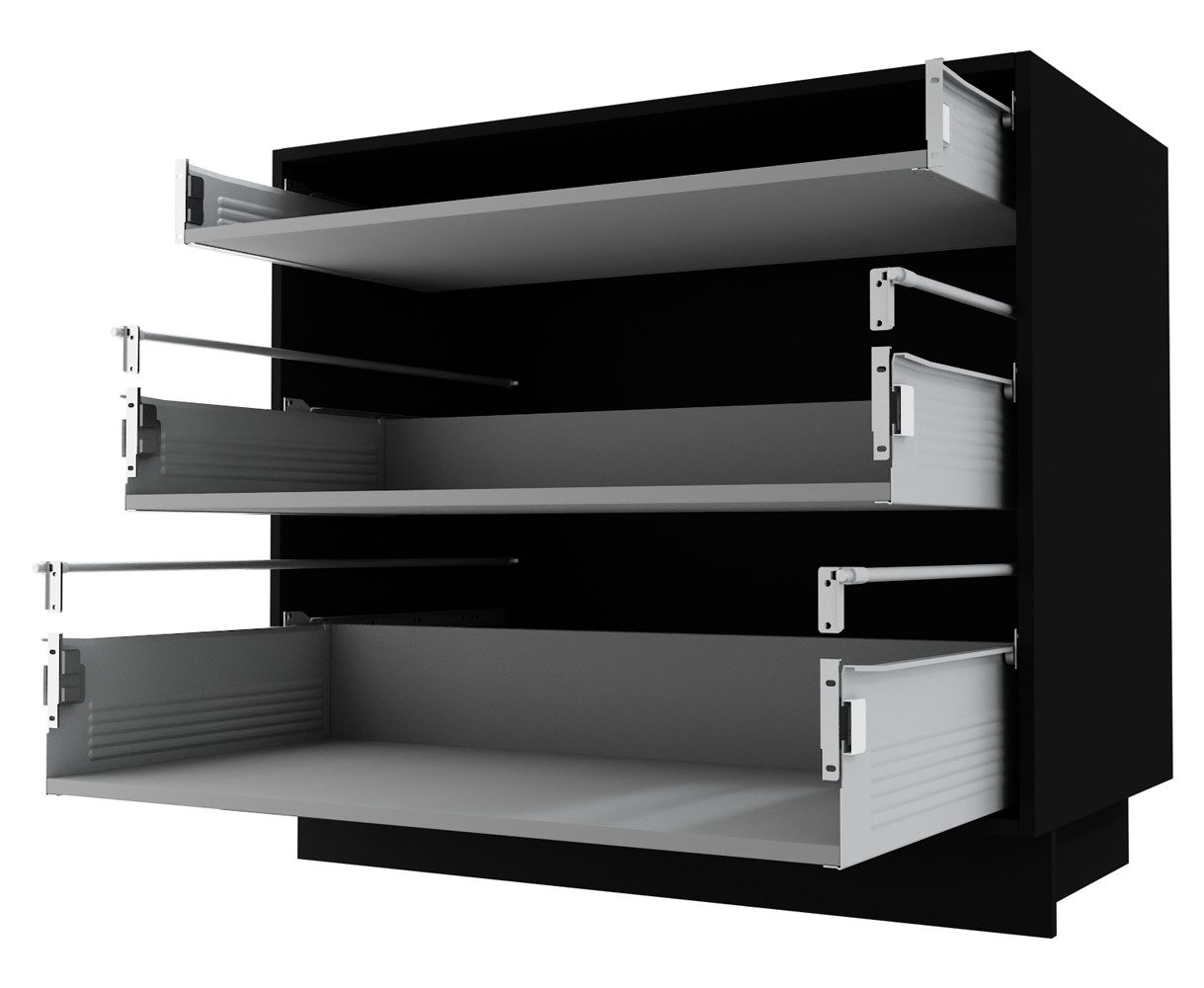 Feldmann-Wohnen Auszugsunterschrank Kvantum (3 Schubladen mit günstig online kaufen