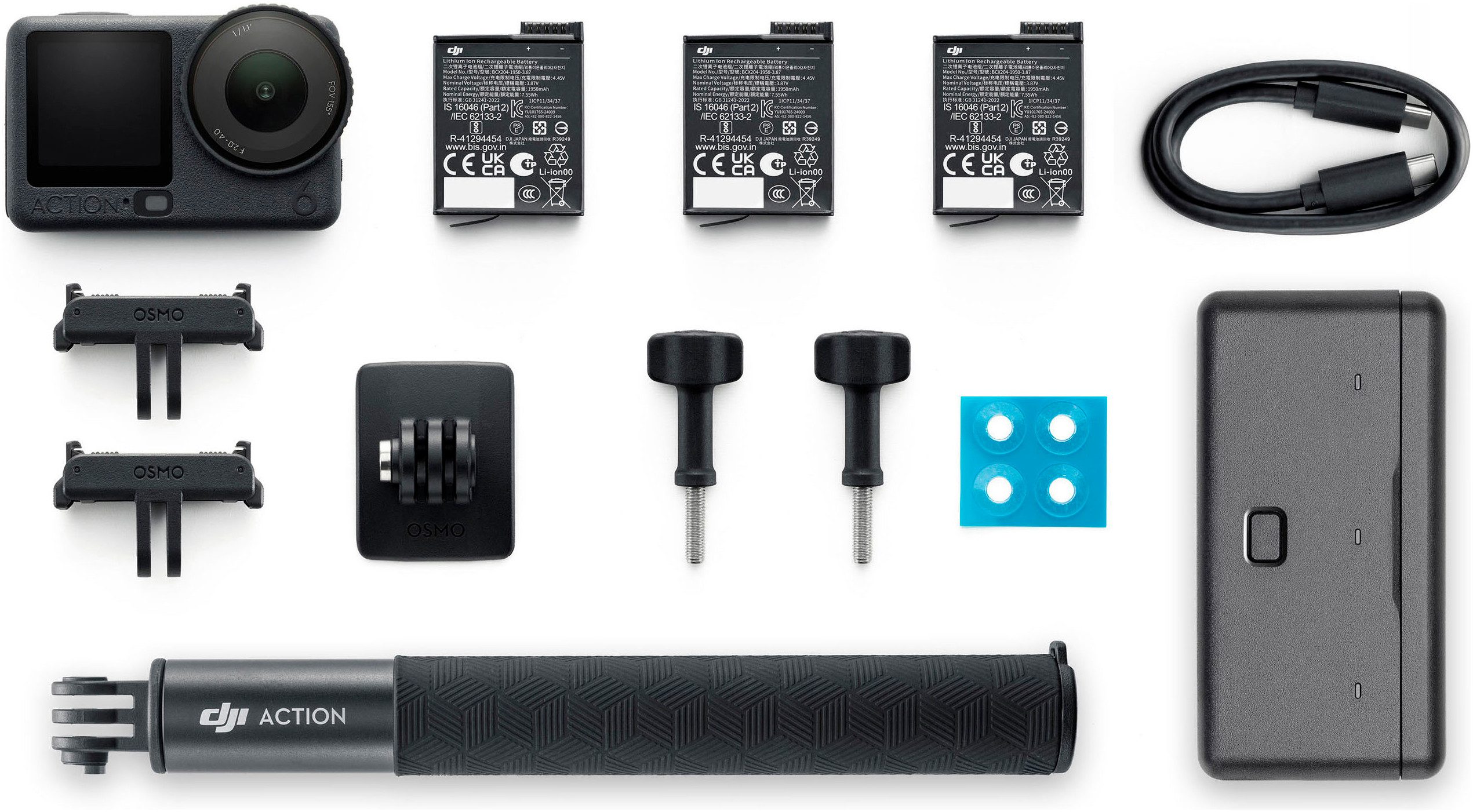 DJI Osmo Action 6 Adventure Combo Action Cam (8K, Bluetooth, WLAN (Wi-Fi)