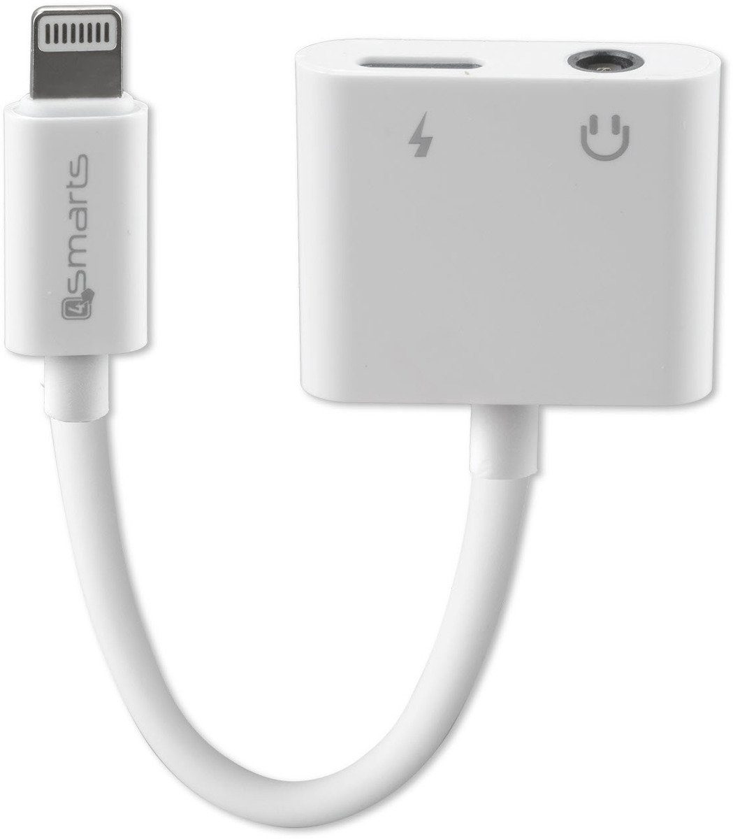 Image of 4smarts Adapter »Audio-u. Ladesplitter Lightning auf Lightning+Aux«