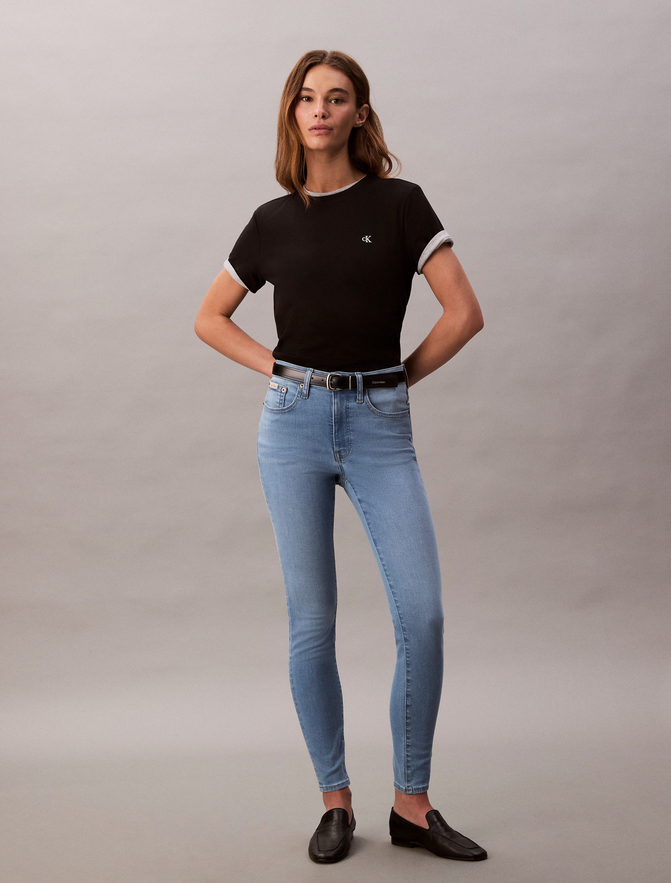 Calvin Klein Jeans Skinny-fit-Jeans "MID RISE SKINNY", Mit Gürtelschlaufen günstig online kaufen