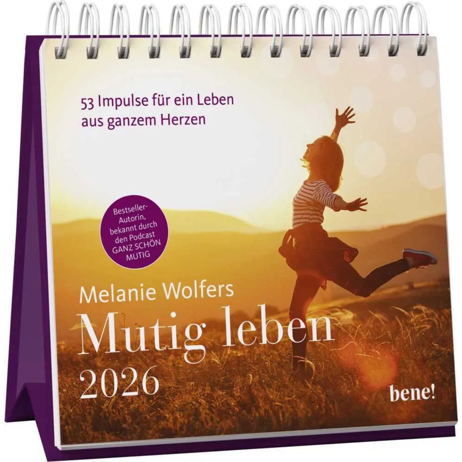 bene Tischkalender Wochenkalender 2026: Mutig leben