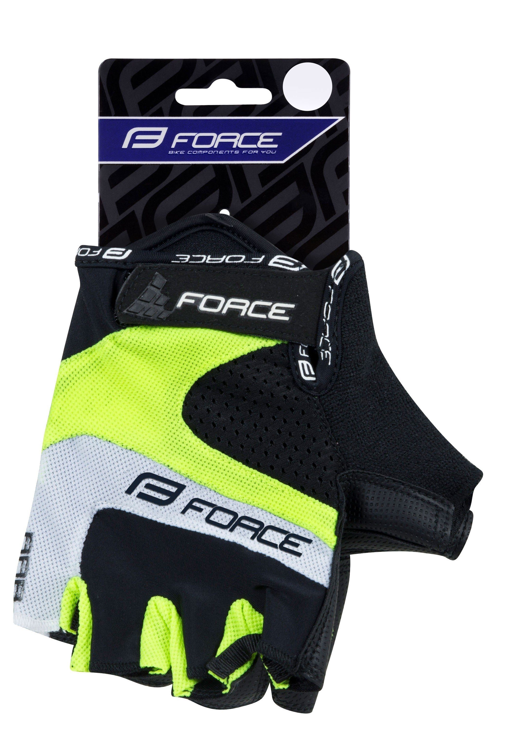 fluor Fahrradhandschuhe Handschuhe FORCE FORCE RAB