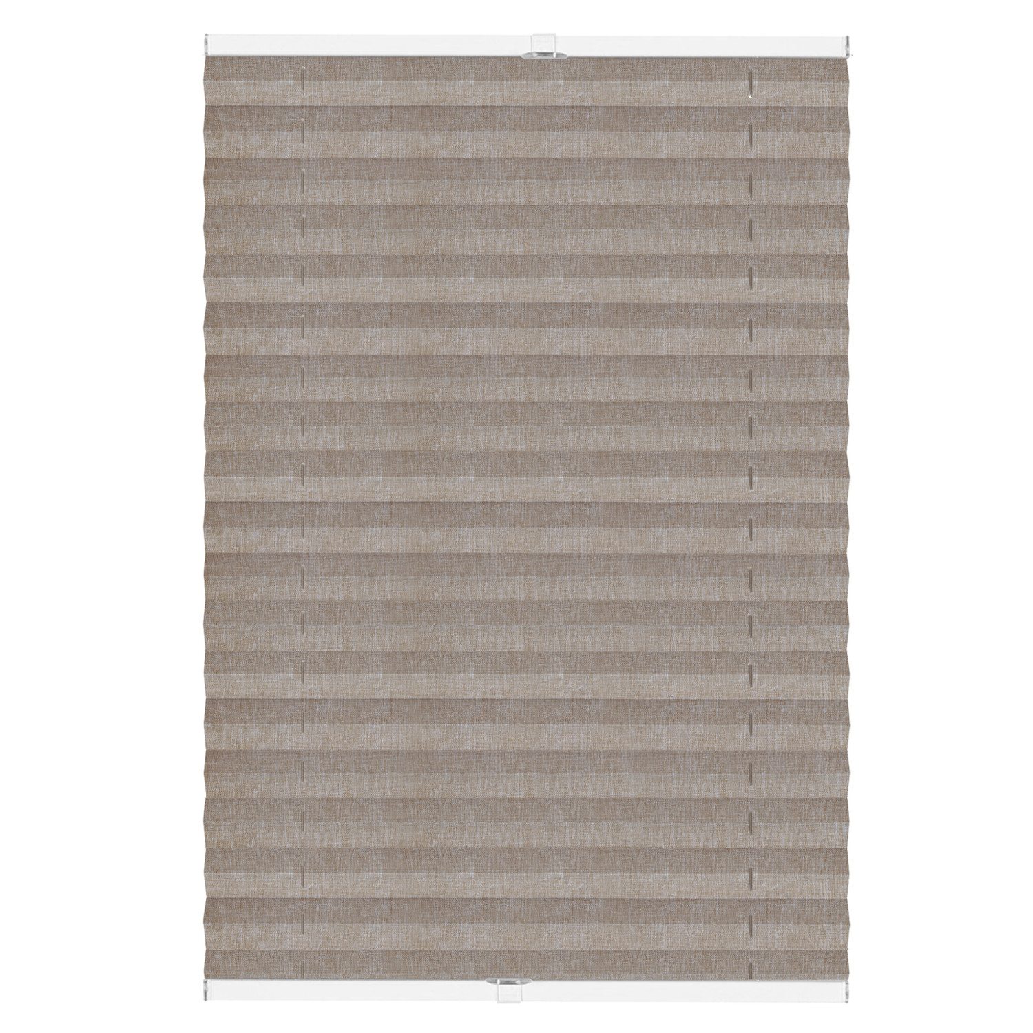 DomDeco Plissee Ohne Bohren Grau-Braun 50x120cm günstig online kaufen