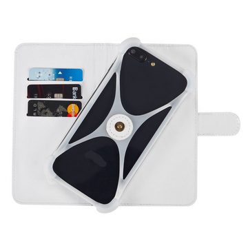 K-S-Trade Handyhülle für Cubot Note 9, Handy Hülle Schutz Hülle Cover Case Bookstyle Bumper weiß 1x