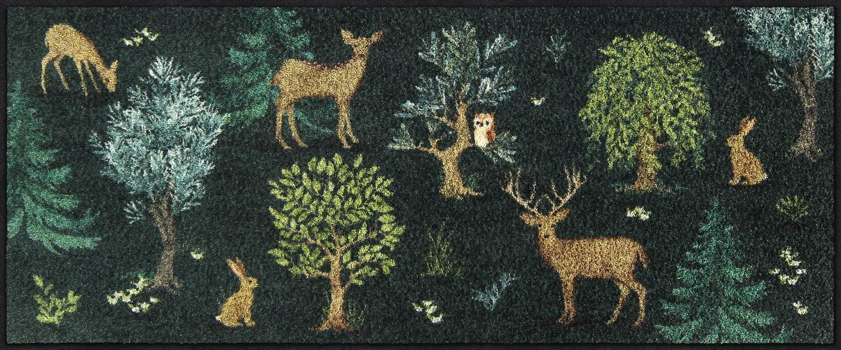 Salonloewe Fußmatte Läufer 50x120 Forest Moments Dunkelgrün, Läufer mittel, Höhe: 500 mm
