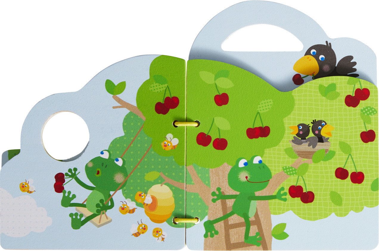 Haba Stoffbuch Babywelt Babyspielbuch Holz Babybuch Obstgarten 1306786001