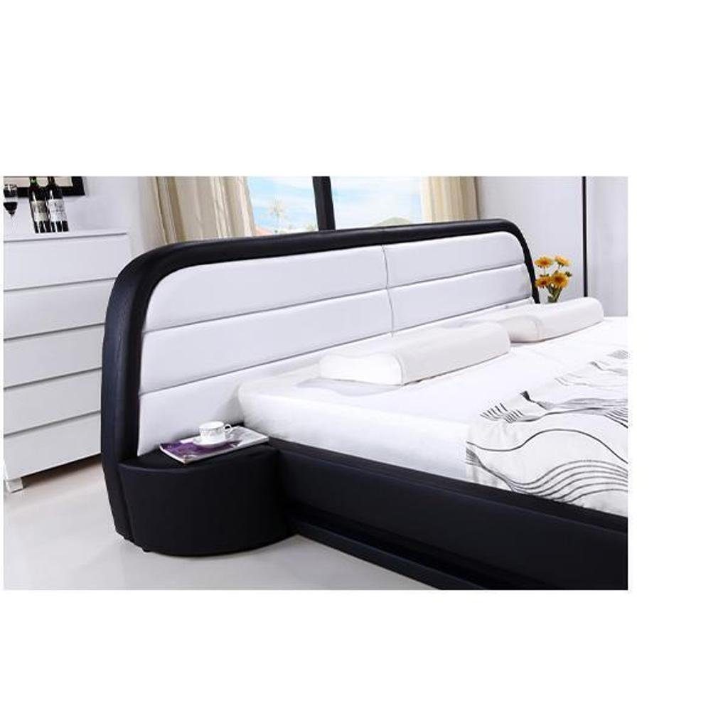 1x Bett), Doppelbett Europa Bettrahmen Modern Holzbett Bett Made (1-tlg., Lattenrost in JVmoebel mit Bettgestelle