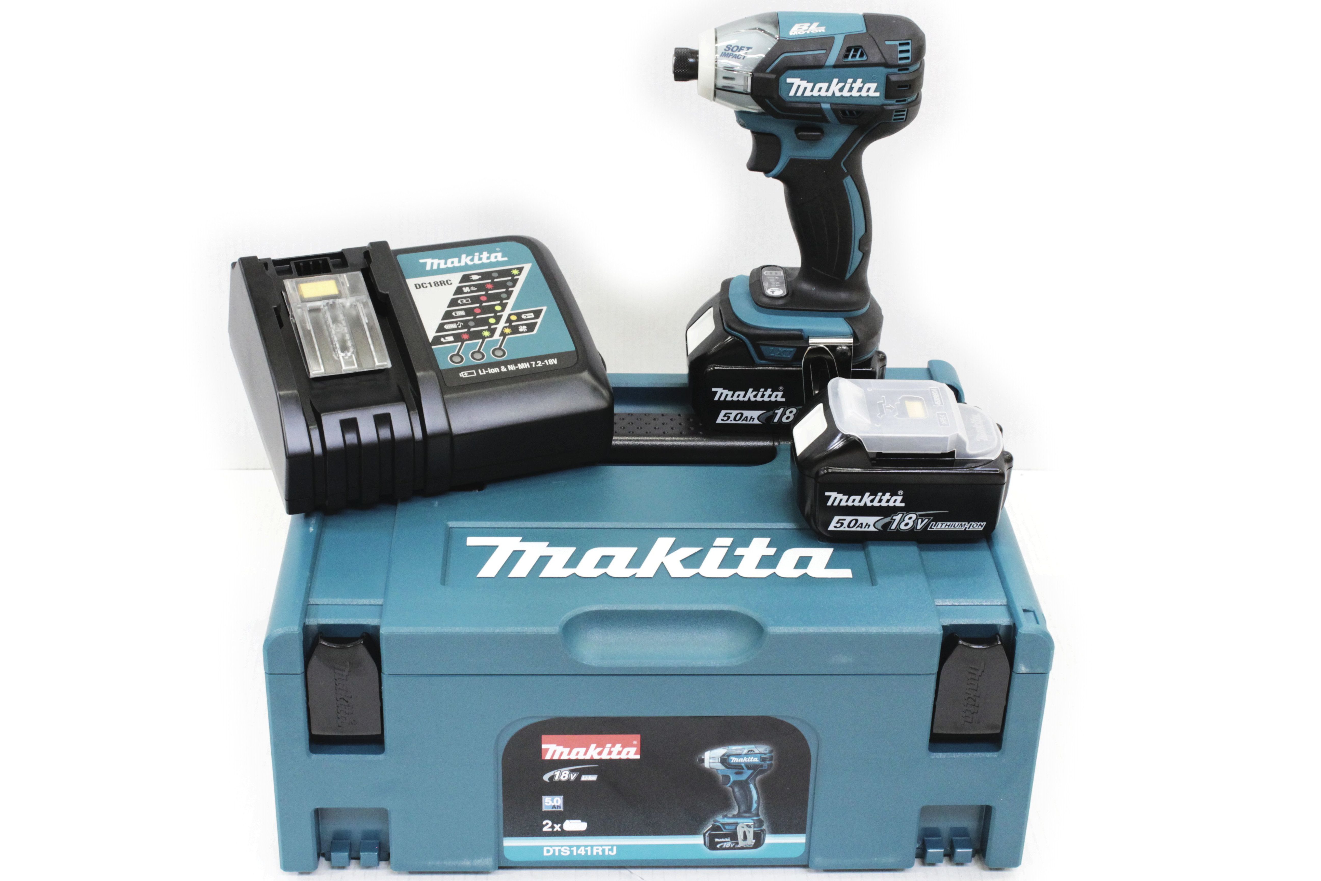Makita Akku-Impulsschrauber DTS141RTJ, 2700 U/min, mit 2 Akkus 18V/5,0 Ah u günstig online kaufen