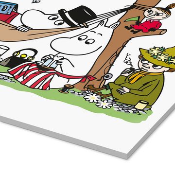Posterlounge Acrylglasbild Moomin, Die Mumins - Familienbande, Kinderzimmer Illustration