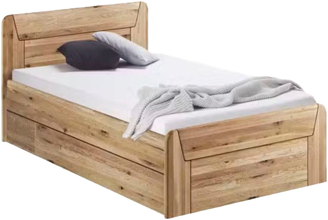 Home affaire Massivholzbett Vouillé ausgestattet mit einem Bettschubkasten, günstig online kaufen