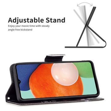 Wigento Handyhülle Für Samsung Galaxy A13 4G Kunstleder Handy Tasche Book Motiv 5 Schutz Hülle Case Cover Etui Neu