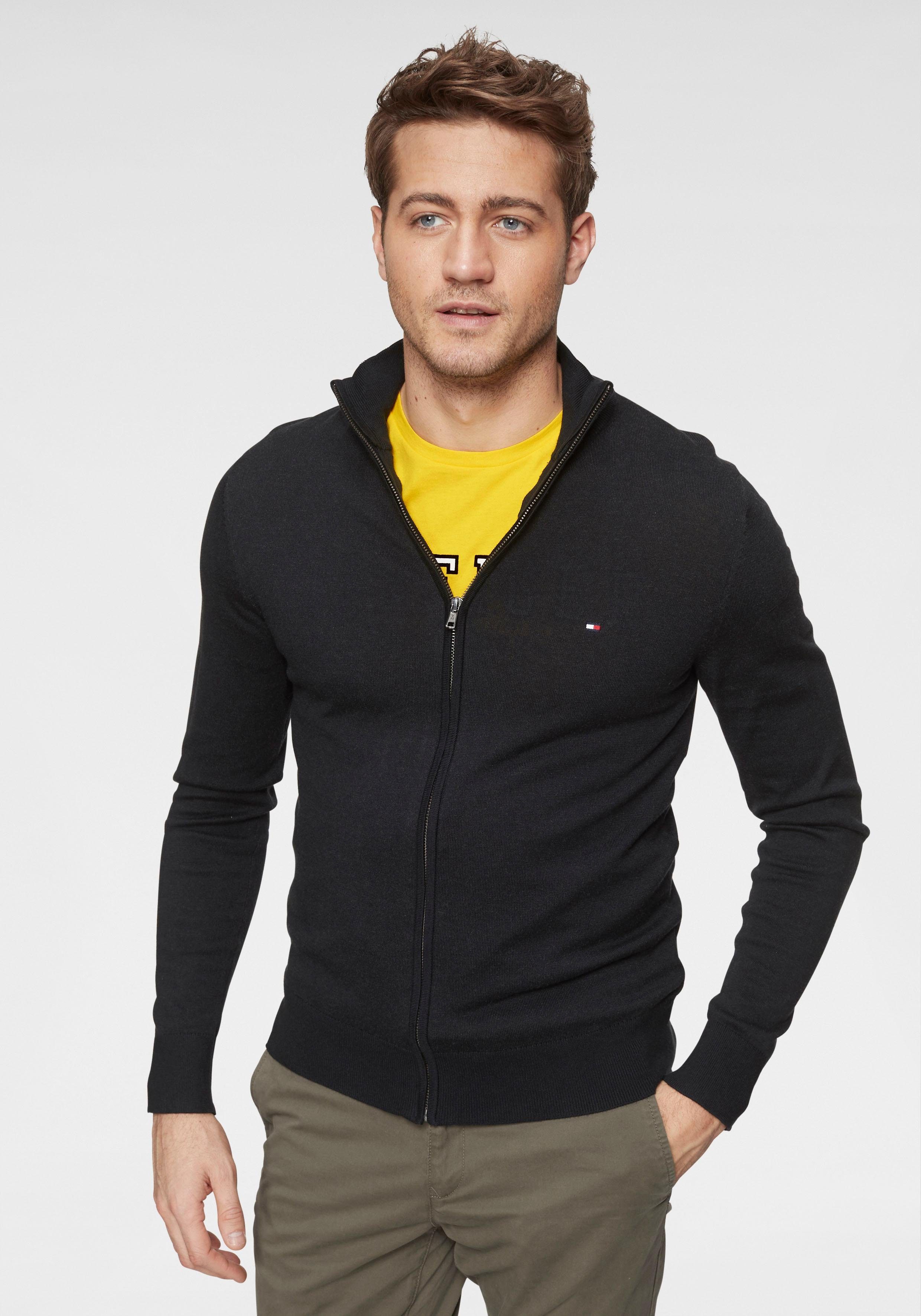 Tommy Hilfiger Pullover »COTTON SILK ZIP THROUGH« | OTTO