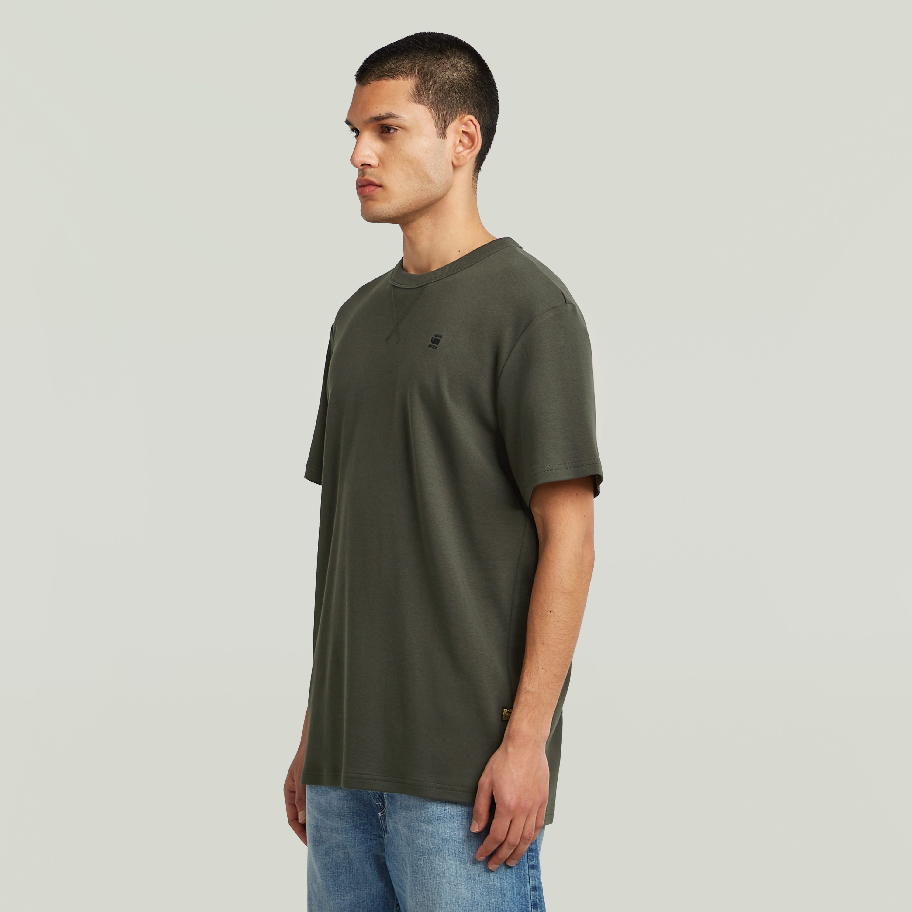 G-STAR T-Shirt Nifous Rundhals, mit Rippeinsatz günstig online kaufen