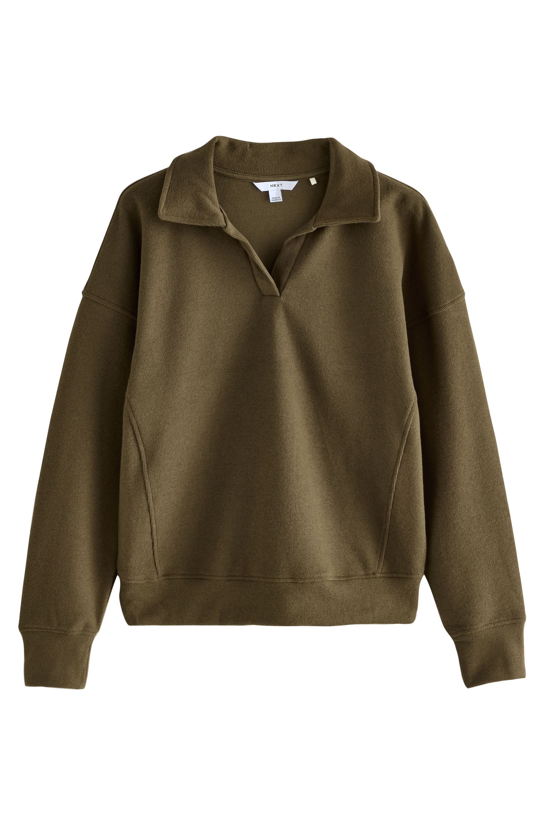 Next Strickpullover Gerippter Rugby-Strickpullover mit Polokragen (1-tlg) günstig online kaufen