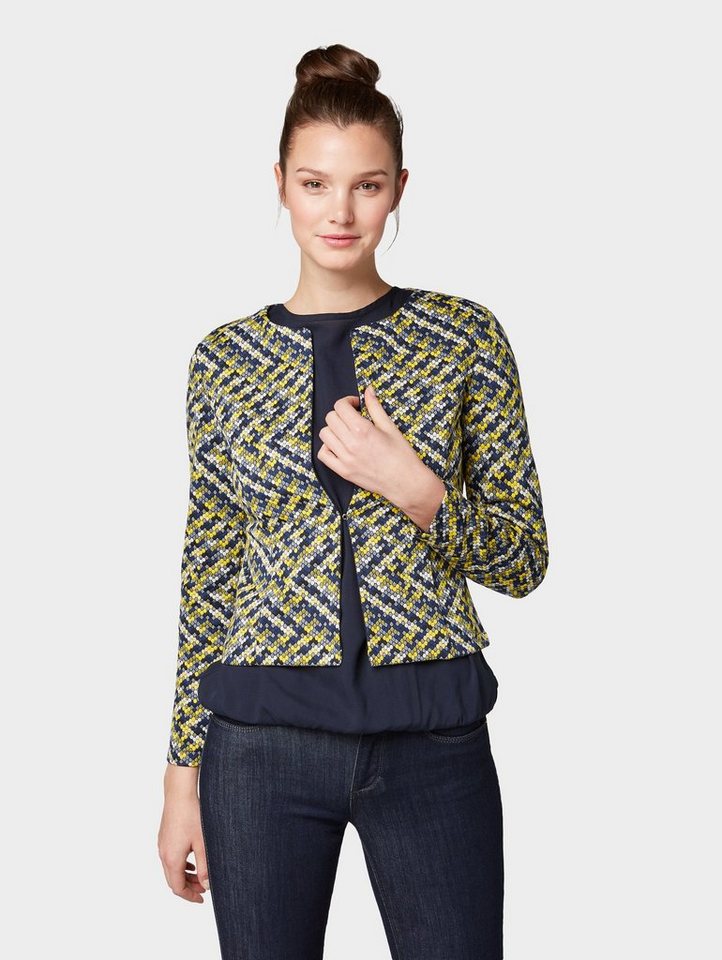 TOM TAILOR Cargoblazer »Gemusterter Blazer« TOM TAILOR Cargoblazer »Gemusterter Blazer«