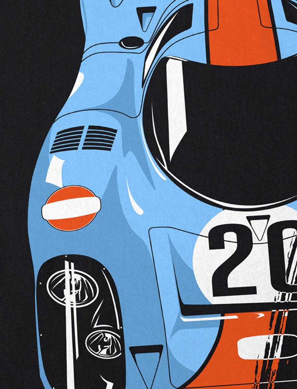mans T-Shirt Print-Shirt 917K rennwagen Champion Herren style3 le