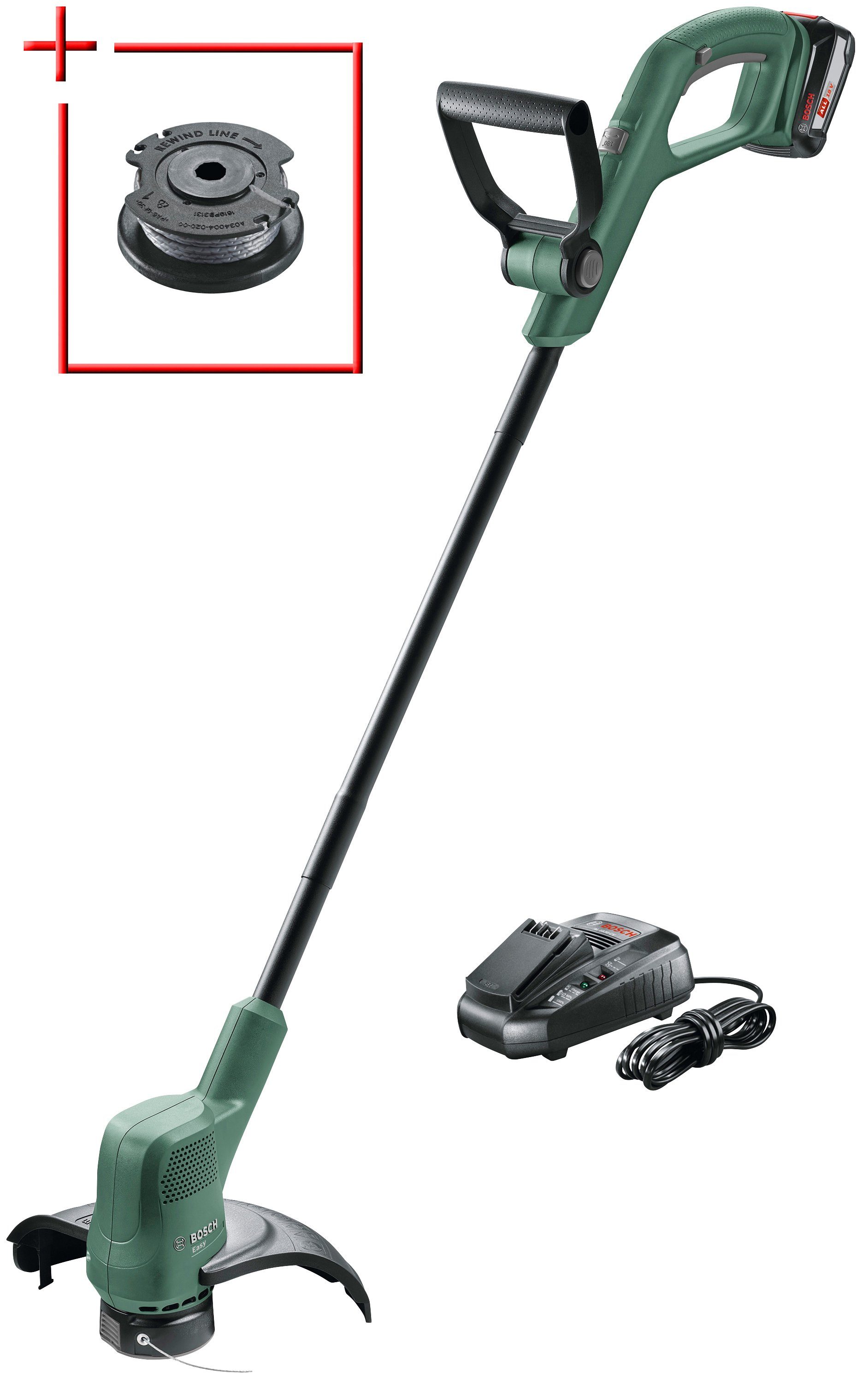 BOSCH AkkuRasentrimmer »EasyGrassCut 18230«, 23 cm Schnittkreis, mit