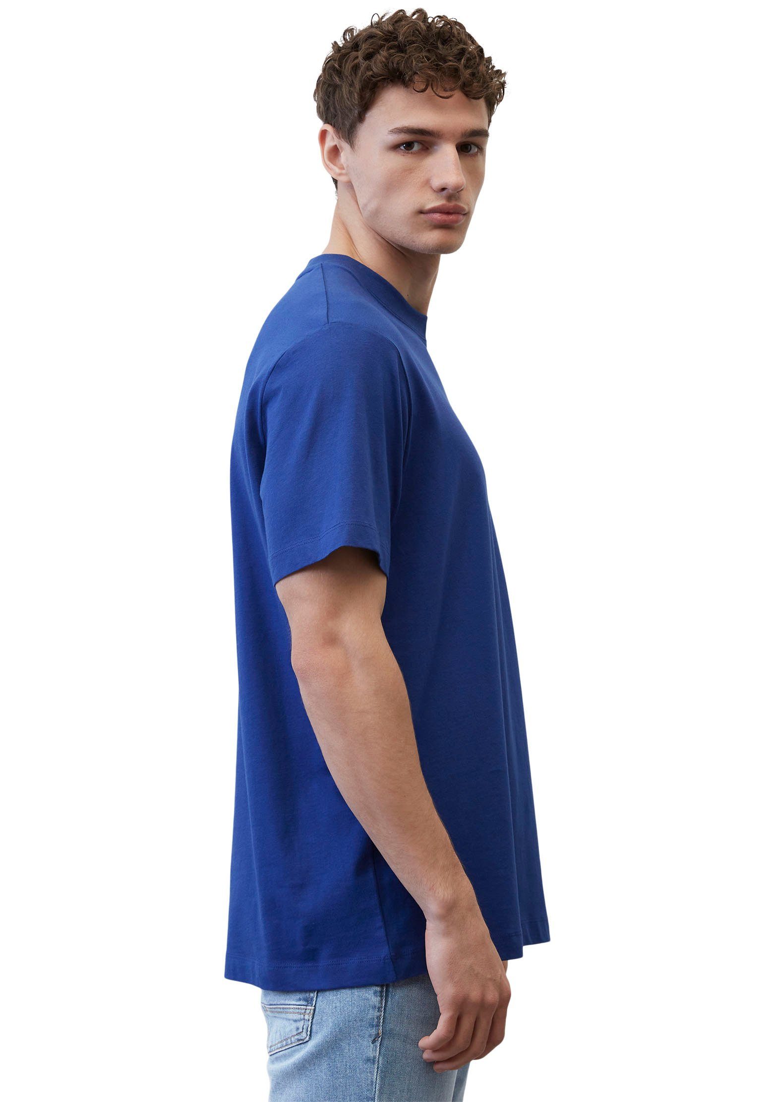 Brusttasche T-Shirt Marc DENIM aufgesetzter royalblau O'Polo mit