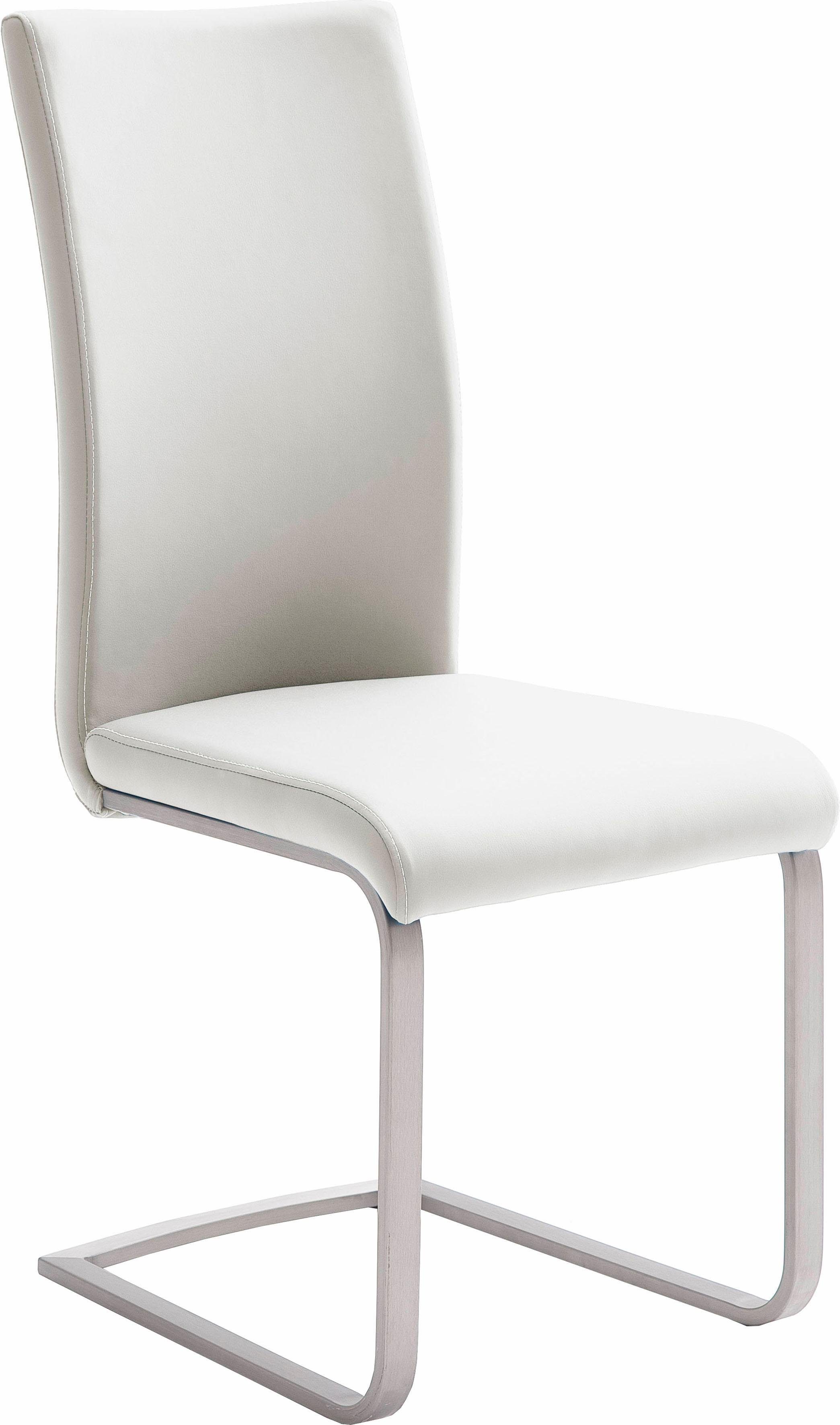 MCA furniture Freischwinger Paulo 1 (Set, 4 St), Stuhl belastbar bis 120 kg weiß | weiß