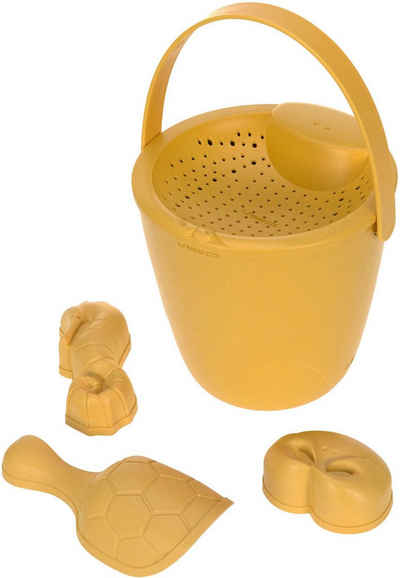 LÄSSIG Sandform-Set Sandspielzeug 5er Set »Water Friends, yellow«, (Set, 5-tlg), Material aus ressourcenschonendem Biokomposit