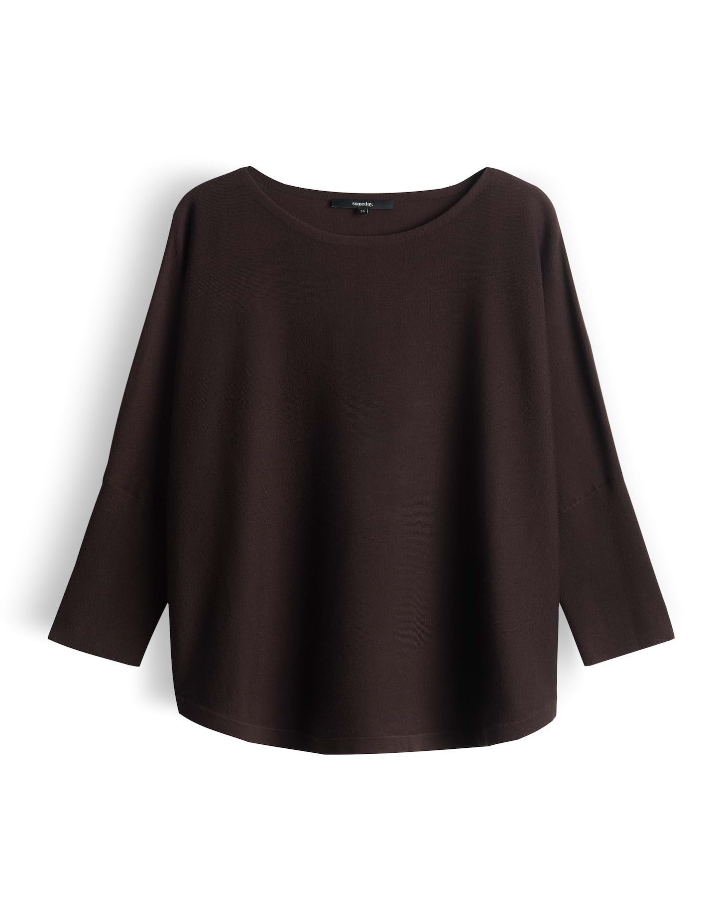 someday Strickpullover TIRAJA Oversized im Cape Stil oversized Passform, ovaler Schnitt, weich fließender Fall