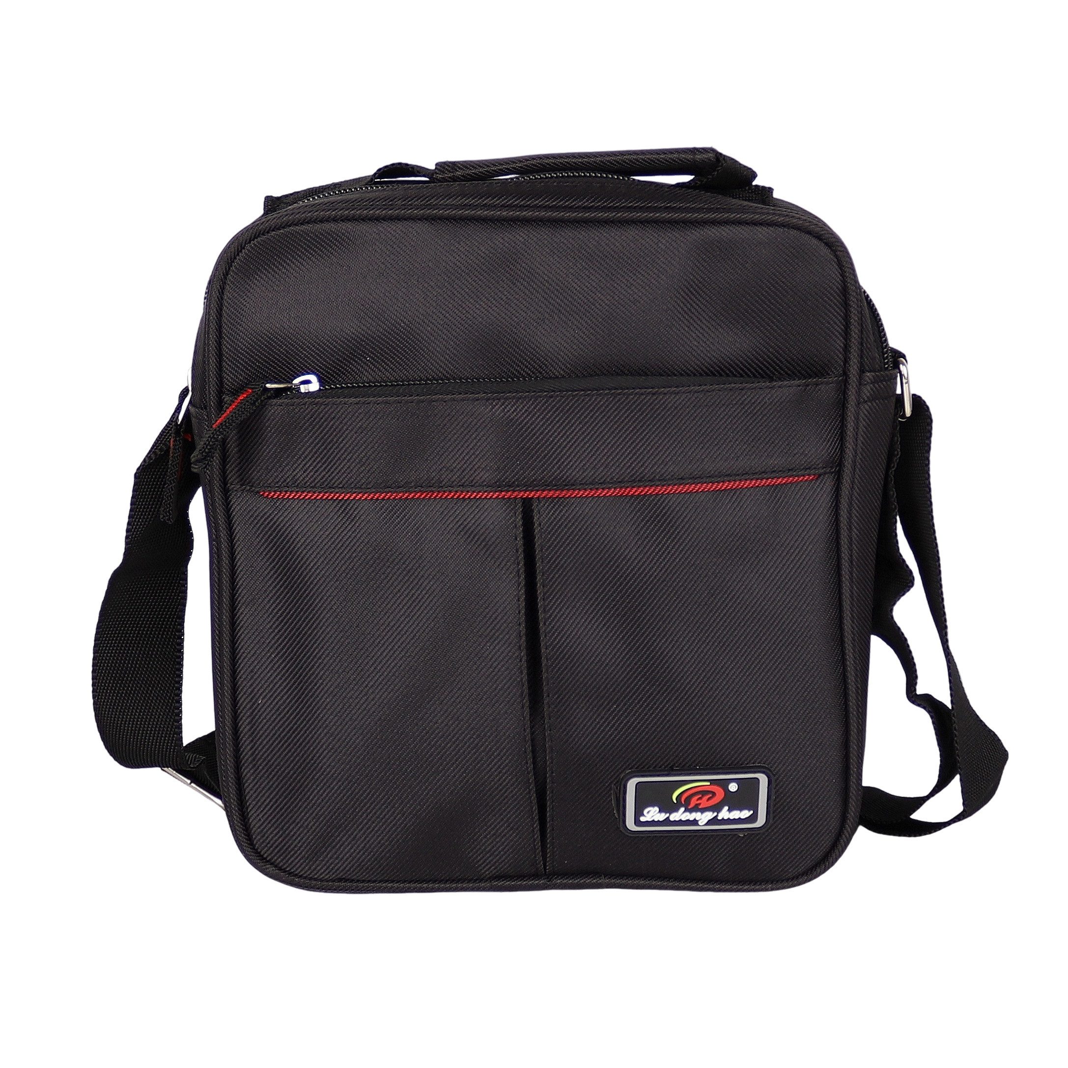 MIRROSI Umhängetasche Herren Crossbody Bag aus Stoff – kleine Schultertasche (ca. 23 x 21 x 6 cm)