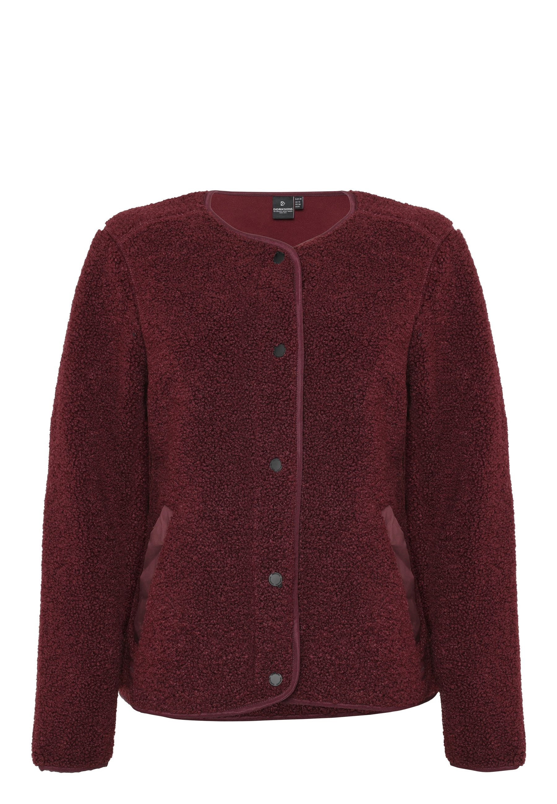 Didriksons Fleecejacke Damen Pile Teddy SELMA mit Taschen – Bild 4 von 5
