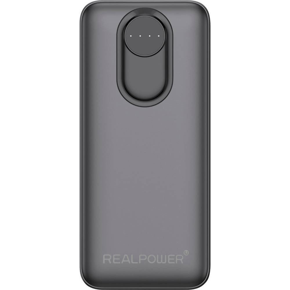 Realpower Powerbank 20.000 mAh Quick Charge, USB PD Schwarz 557610 Powerbank