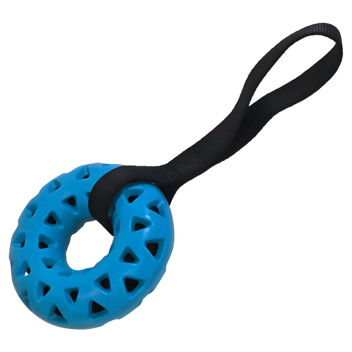Nobby Outdoor-Spielzeug Hundespielzeug Ring mit Band aus TPR