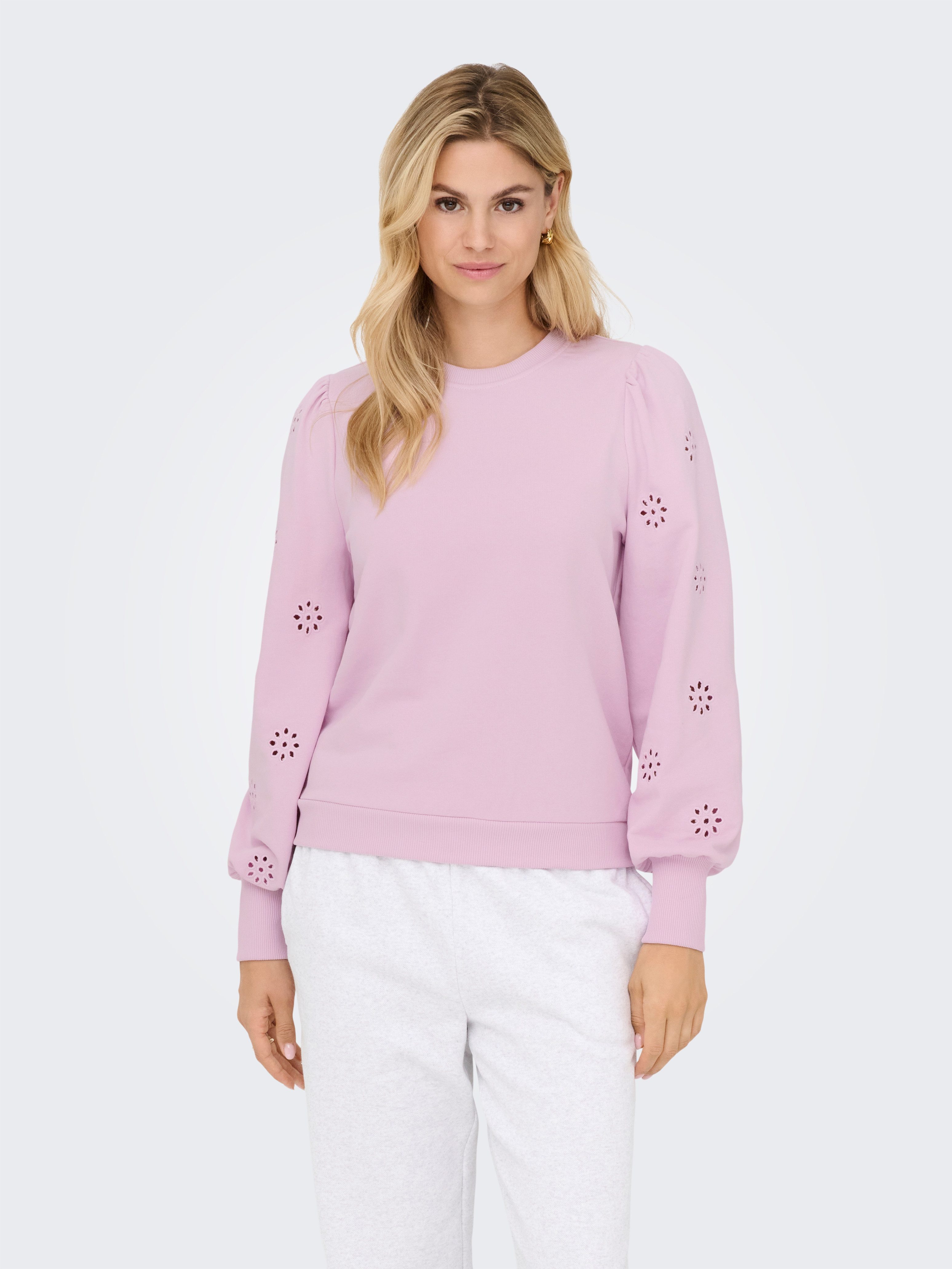 ONLY Sweatshirt ONLFEMME L/S PUFF EMBROIDERY UB SWT mit Puffärmeln mit wund günstig online kaufen