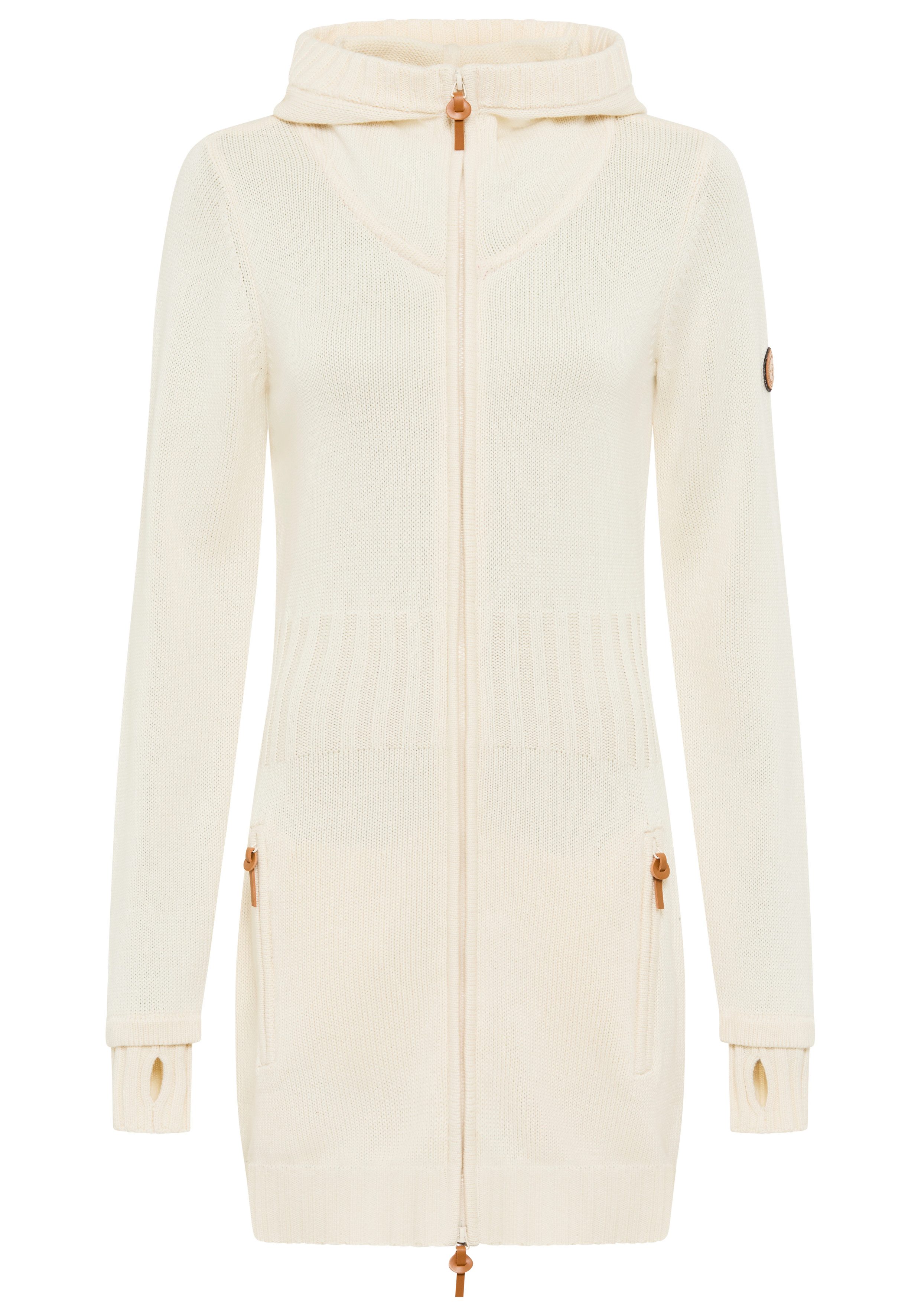 Kapuzenstrickjacke