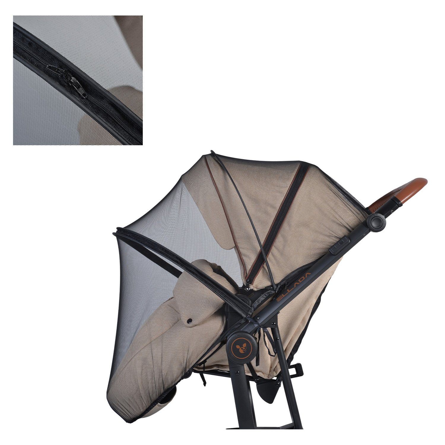 Cangaroo Moskitonetz Kinderwagen Moskitonetz universal, Insektenschutz Reißverschluss Buggy