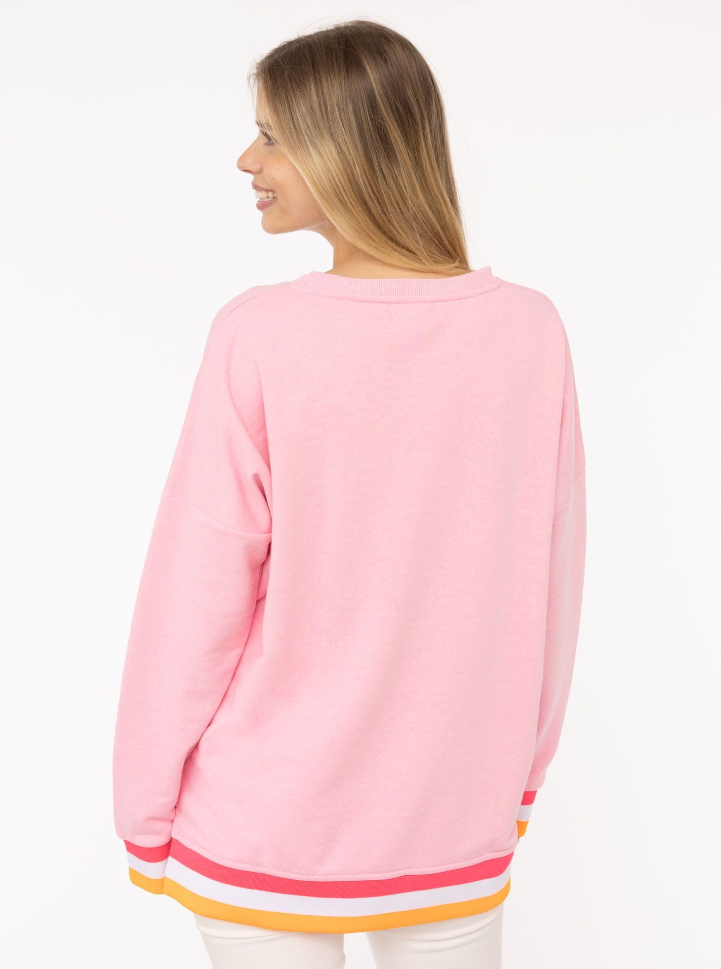 Zwillingsherz Sweatshirt Sweat Pullover V-Neck "MoinZH"