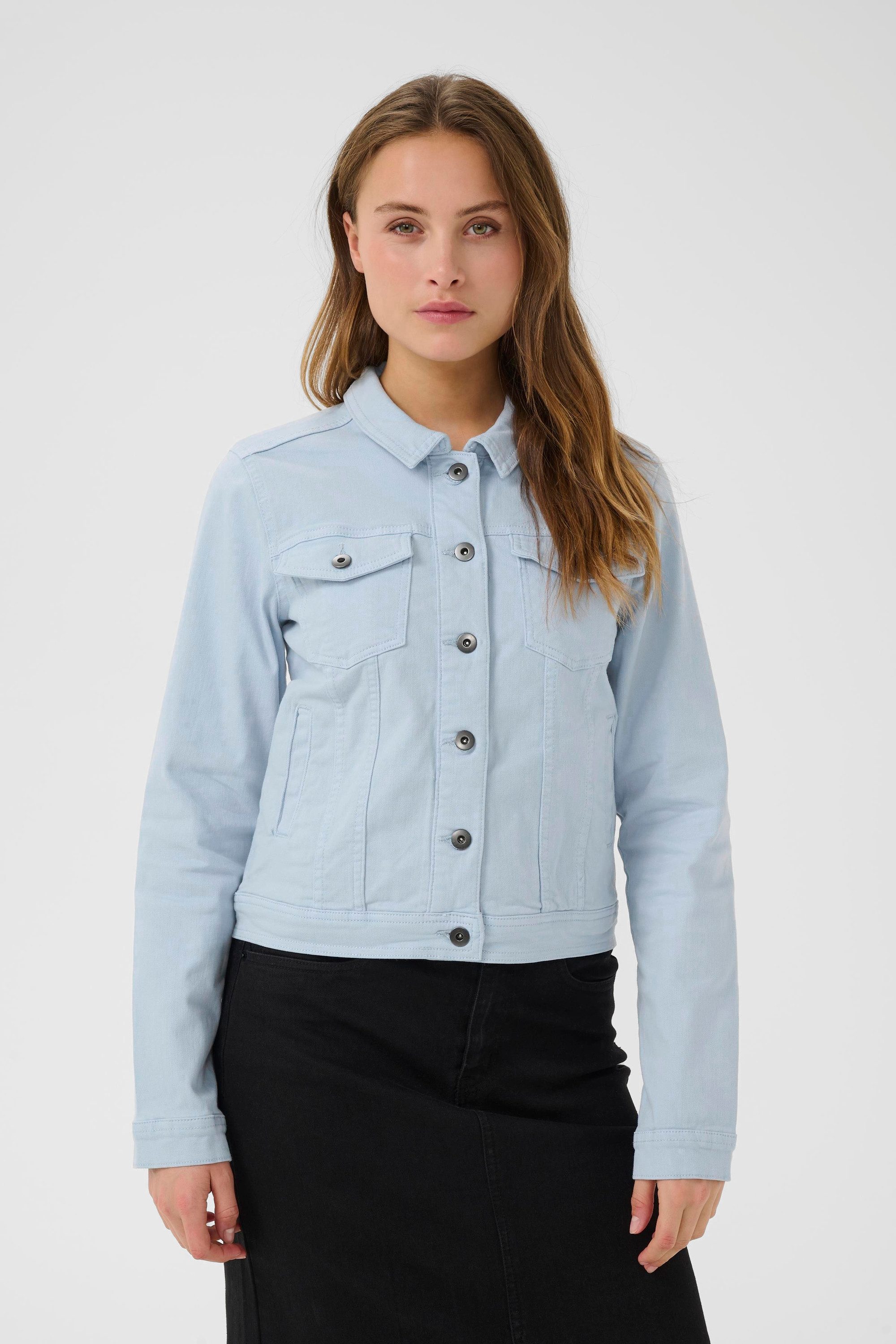 KAFFE Blusenjacke Jeansjacke KAZELINA