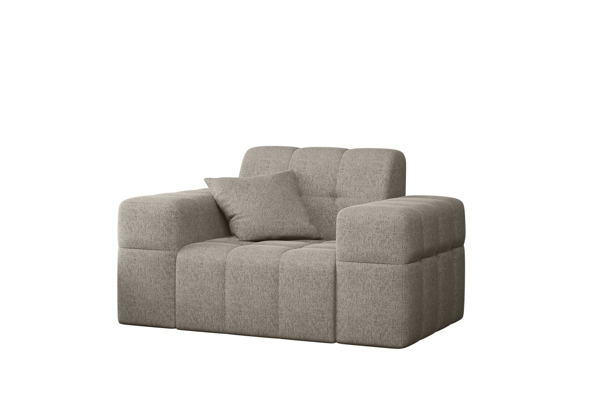 Fun Möbel Sessel Sessel Designersessel NANCY in Stoff Neve, Rundumbezug