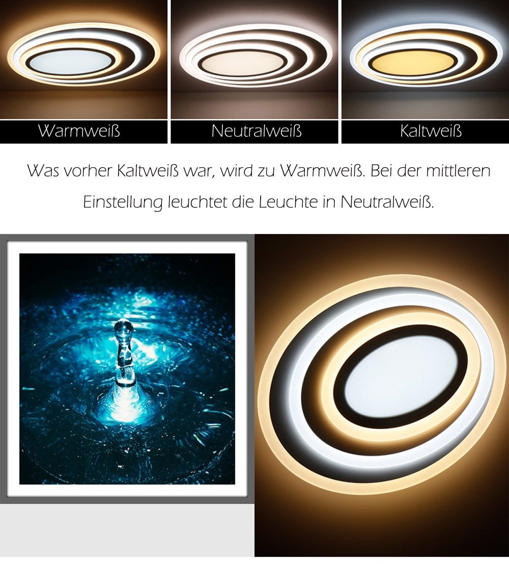 Eurotondisplay LED Deckenleuchte LED Deckenleuchte Deckenlampe günstig online kaufen